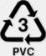 3 PVC recycling symbol